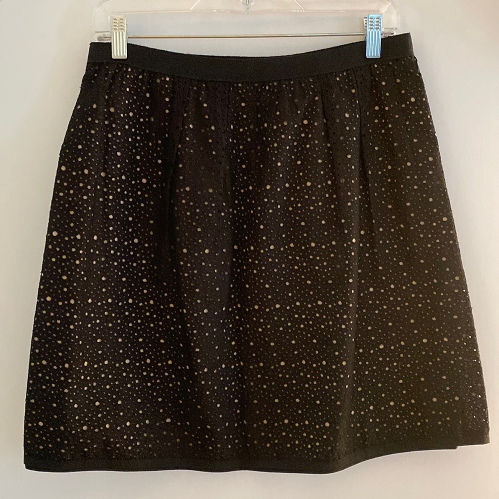 Lids Baday Laser Cut Black Mini Skirt